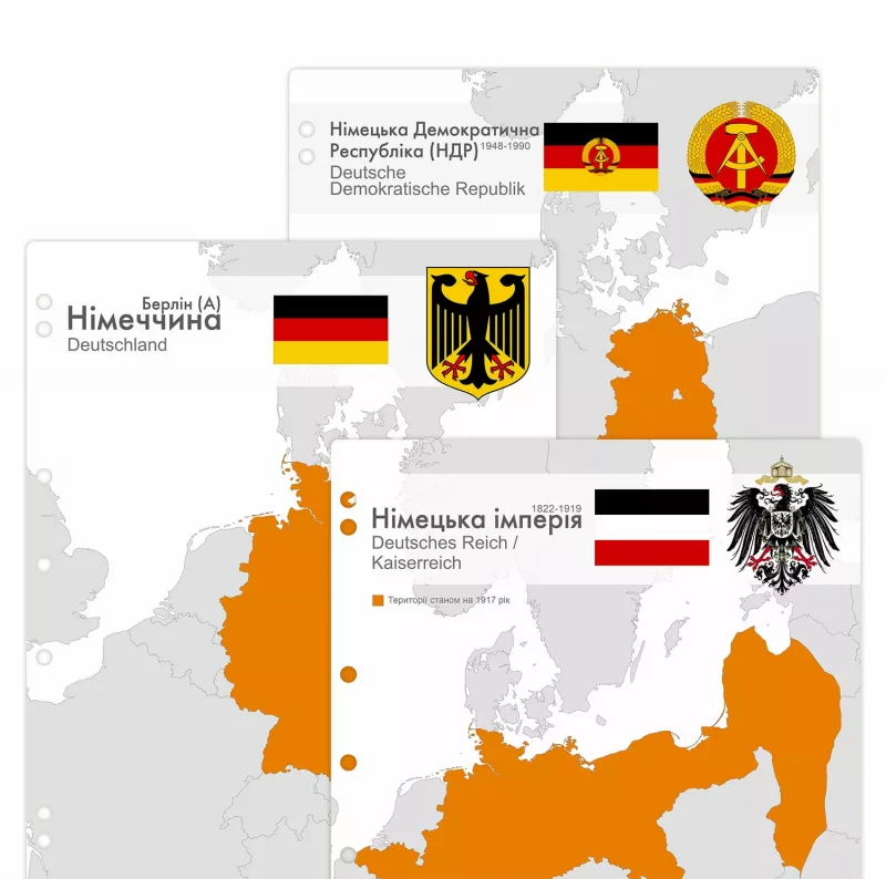 Interleaves sheets for Germany coin album.