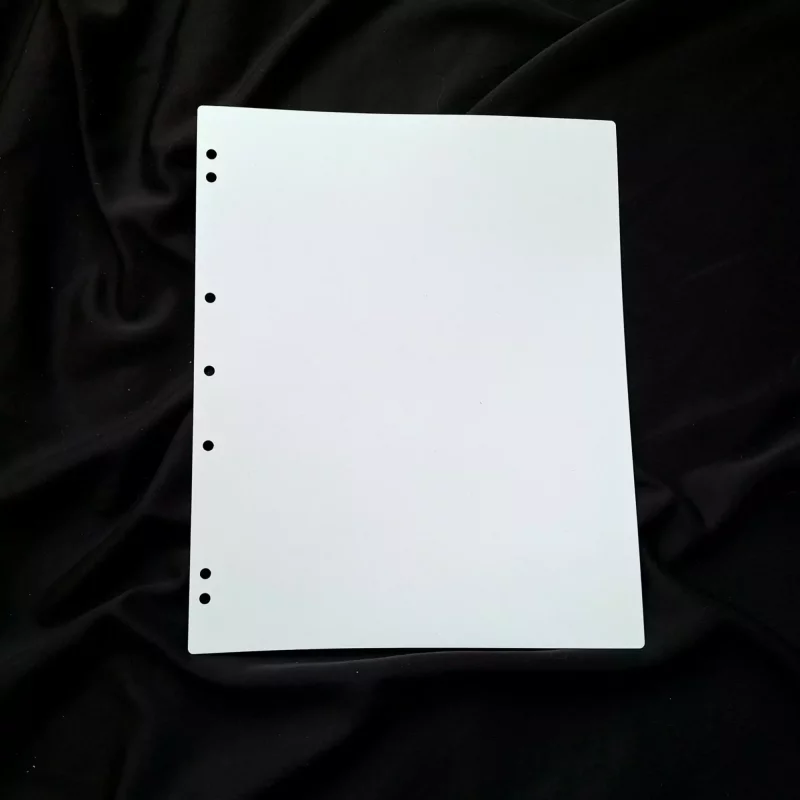 Interleaves sheets for coin album. White